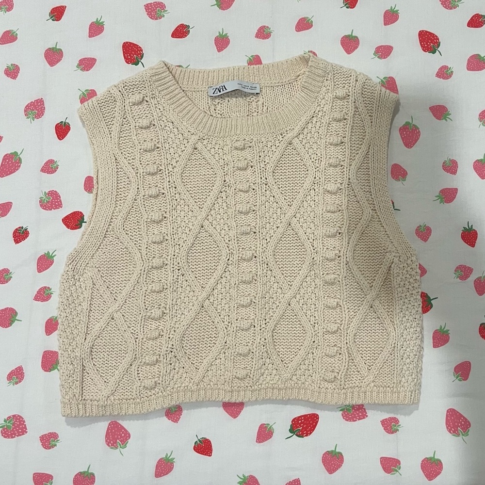 zara sweater vest
